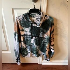 Vintage Havana Tie-Dye Hooded Sweatshirt Size Medium